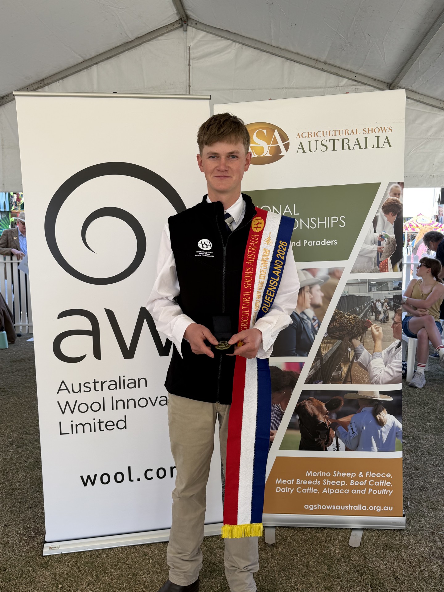 Angus Knox - Champion Merino Sheep Young Judge